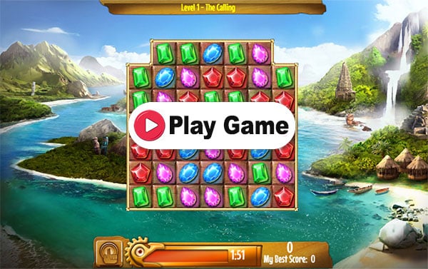 Jewel Quest Game - Addicting Match 3 Game on Round Games