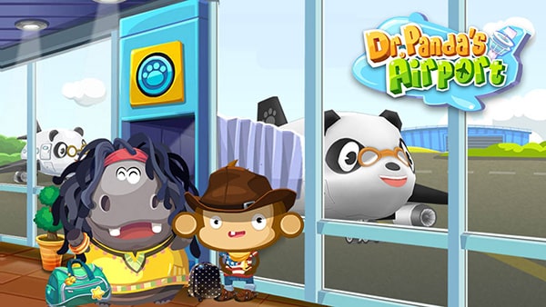 Dr. Panda Airport Game Play Dr. Panda Airport on Round Games