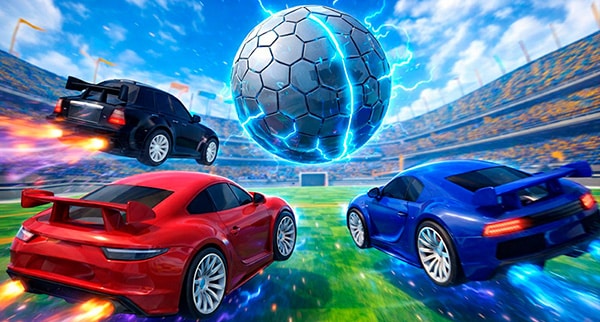 Football Player Racing Game Turbo Cars: Football 3D Game 🕹️ Play Online Now