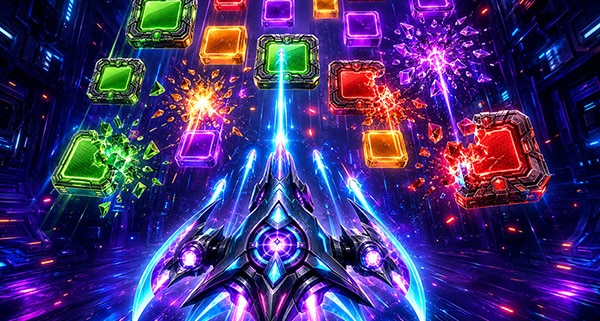 Neon Block Shooter Game 🕹️ Play Online Now for Free