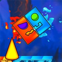 Fire and Water Geometry Dash