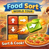 Play Food Sort: World Tour Game free online without downloading