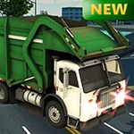 Island Clean Truck Garbage Sim