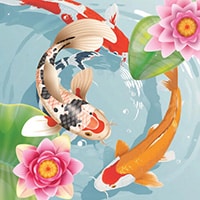Koi Fish Pond: Idle Merge