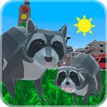 Raccoon Adventure: City Simulator 3D