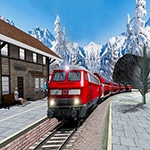 Uphill Station Bullet Passenger Train Drive
